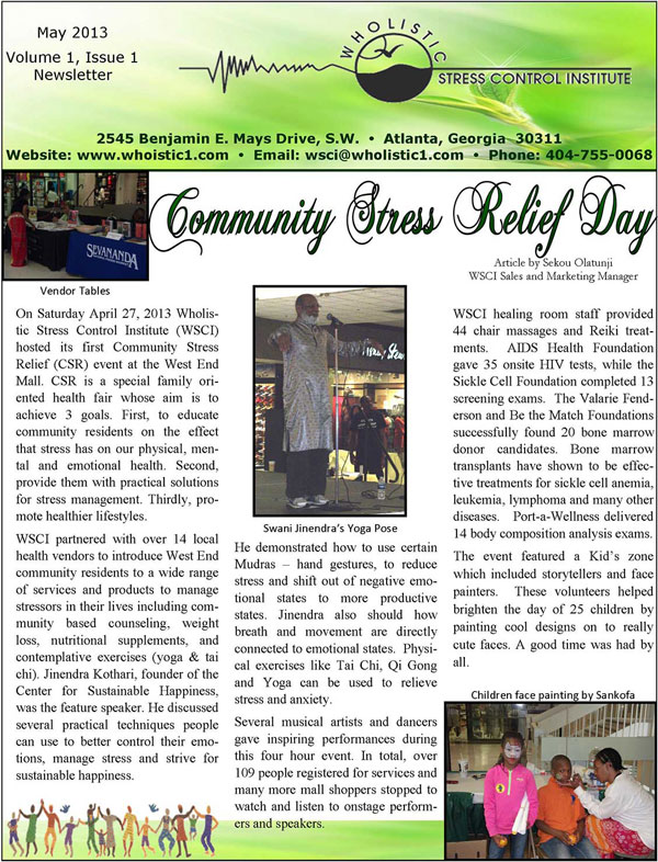 WSCI Stress Awareness Day